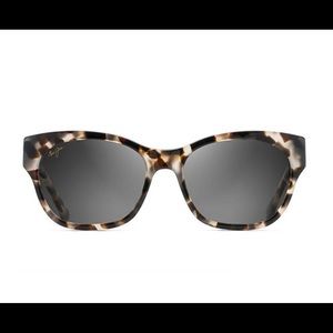 Maui Jim Monstera Leaf White Tokyo 24K White Gold